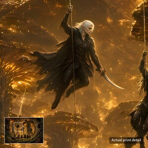 Dark Elf Ambush Fantasy Jigsaw Puzzle in Tin, 1000 or 500 Pieces, Giant Mushroom Forest Spider Puzzle Gift afbeelding 10