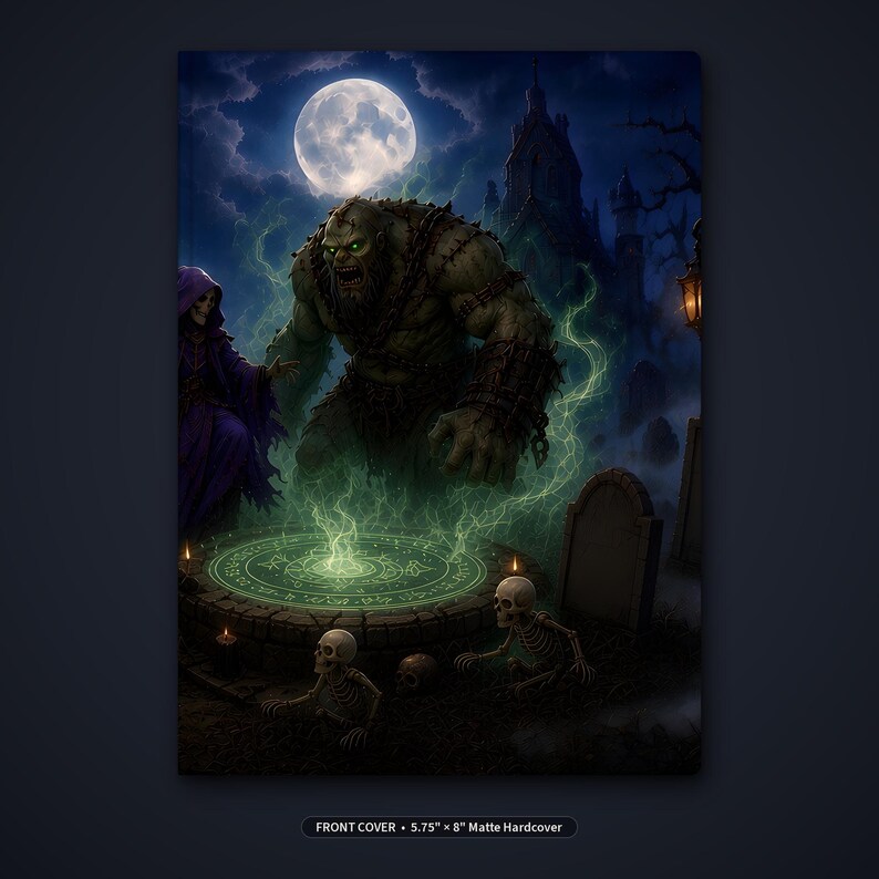 Myth and Monster Necromancer Hardcover Journal - Blank Fantasy Sketchbook image 4