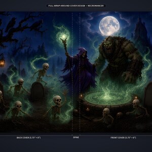 Myth and Monster Necromancer Hardcover Journal - Blank Fantasy Sketchbook image 2