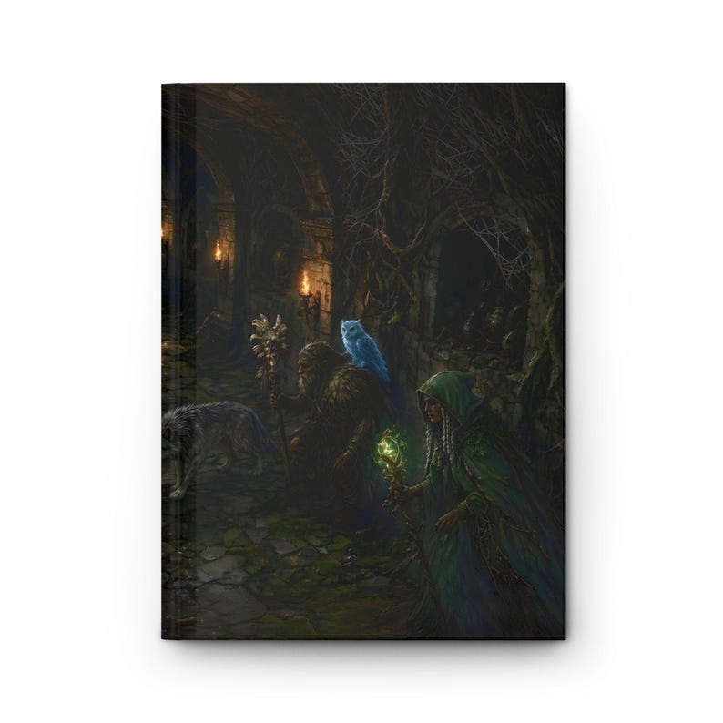 Myth and Monster Druid Dungeon Hardcover Journal - Blank Fantasy Sketchbook image 1