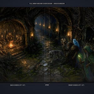 Myth and Monster Druid Dungeon Hardcover Journal - Blank Fantasy Sketchbook image 4