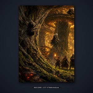 Myth and Monster Dark Elf Ambush Hardcover Journal - Blank Fantasy Sketchbook image 3