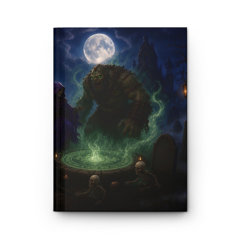 Myth and Monster Necromancer Hardcover Journal - Blank Fantasy Sketchbook image 1