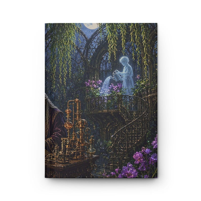Gargoyles and Grimoires Haunted Alchemist Conservatory Hardcover Journal - Blank Gothic Fantasy Sketchbook image 1