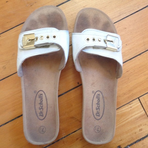 painted dr scholls sandals