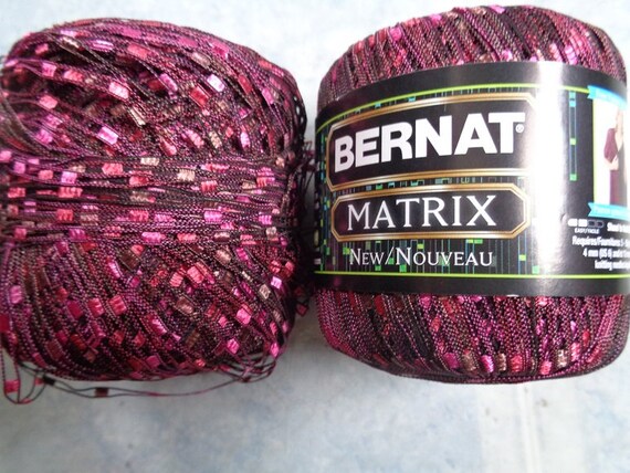 Bernat Matrix Ladder Yarn 2 Balls Web Wines Free Shipping Bernat Matrix Ladder Yarn 2 Balls Web Wines Free Shipping