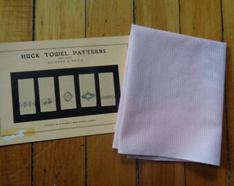 Huck Towel Pattern Book,1/2 Yd Huck Toweling - FREE SHIPPING