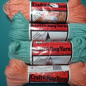 Lot of Rug Yarn,Aunt Lydia - Free Shipping