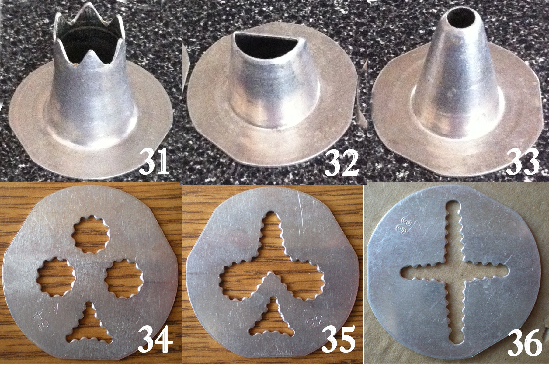 Mirro Spritz Cookie Press Replacement Discs or Plates Etsy