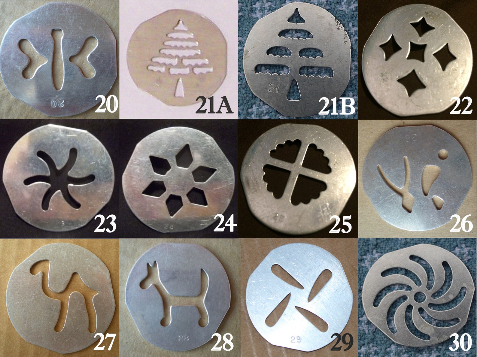 Mirro Spritz Cookie Press Replacement Discs or Plates Etsy