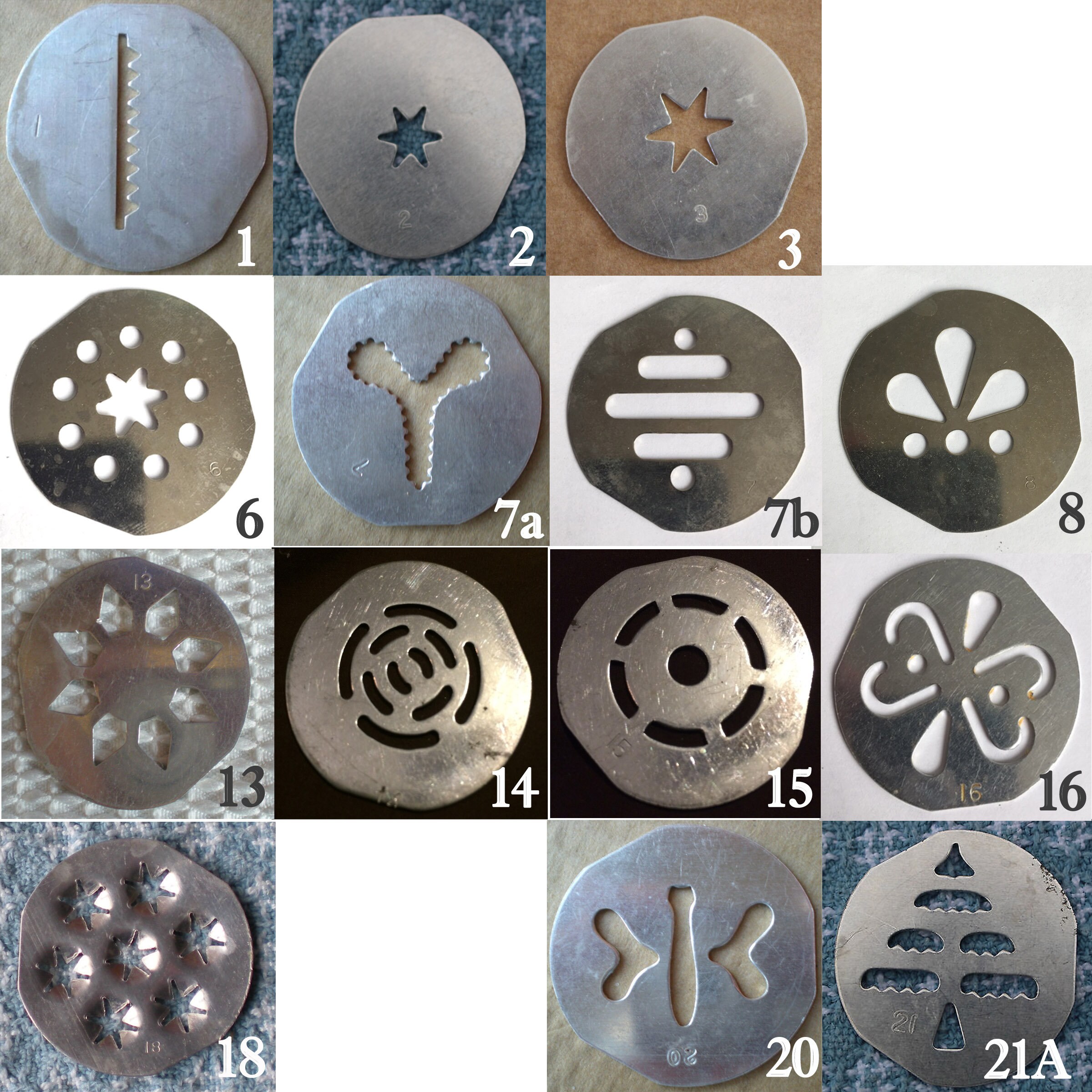 Mirro Spritz Cookie Press Replacement Discs or Plates Etsy