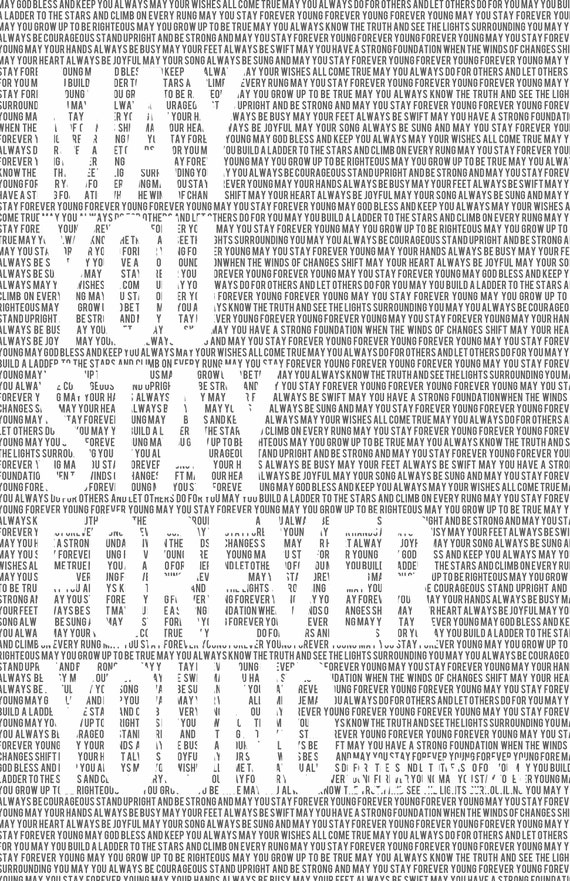 Bob Dylan Forever Young Lyrics Print Etsy