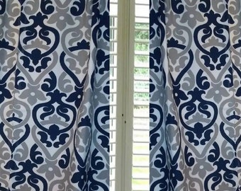 Alex Custom Drapes: Any length, 25 inch - 100 inch wide, Extra Long Two-Story Drapes or Small Window Treatments, 2 Panels