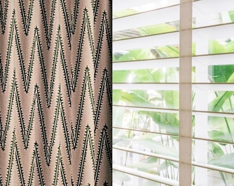 Gordijnen Dexter: op maat gemaakt, elke lengte, 25 - 100 inch breed, 2 panelen, extra lange moderne gordijnen.