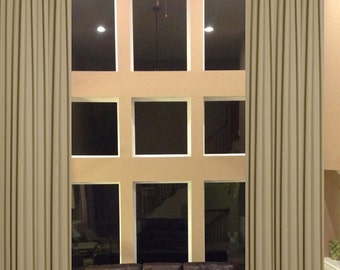 SALE indoor outdoor curtains From small window Curtains to 2 Story extra long drapes choose your length