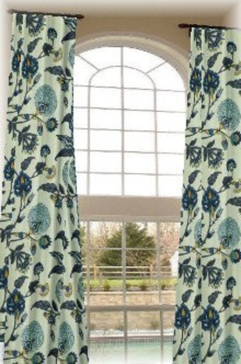 Robert Allen Auretta Custom Made Drapes From Small Window Etsy