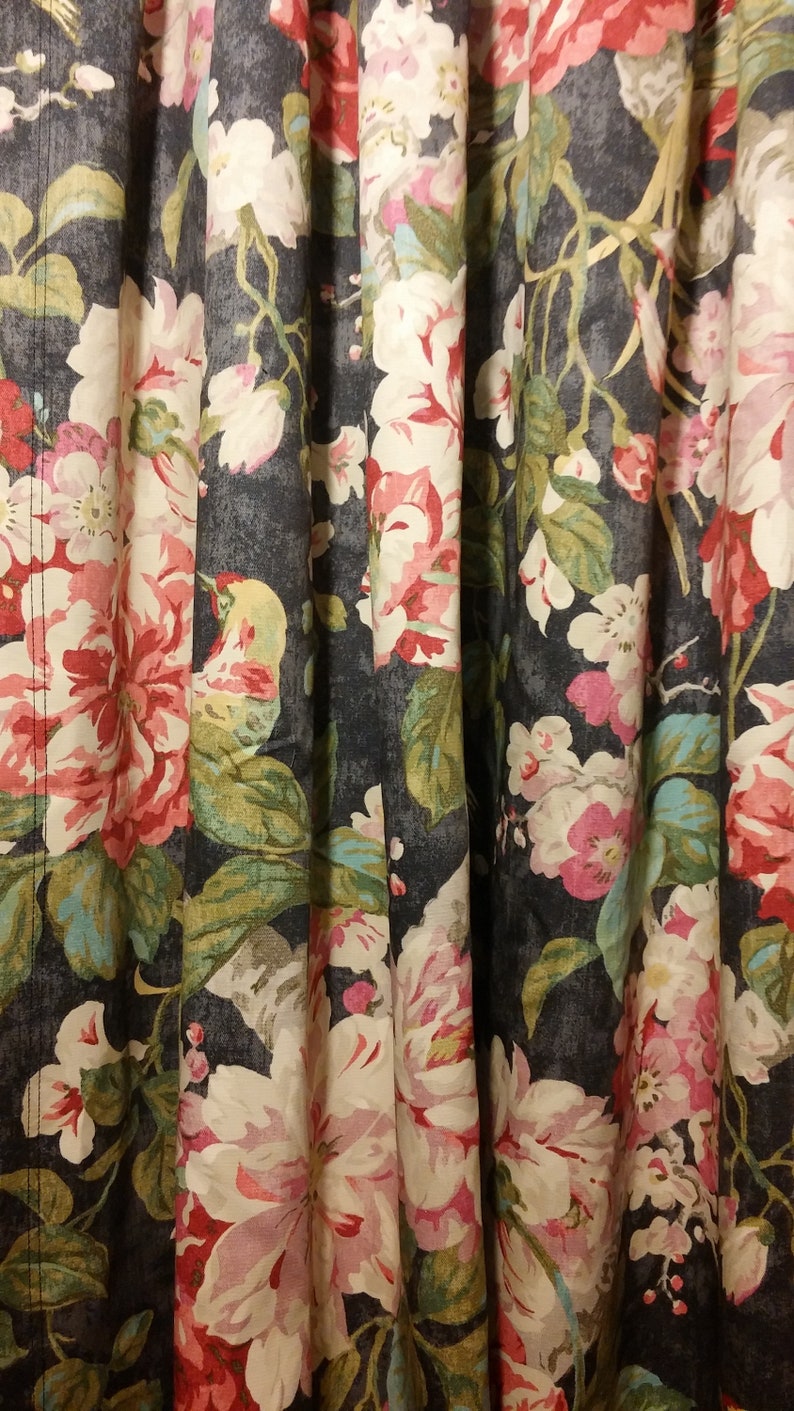 Waverly Floral Engagement Curtains SALE Custom Made Etsy