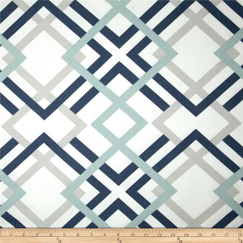 Geometric Pattern Curtains Sale Custom Made Drapes Etsy