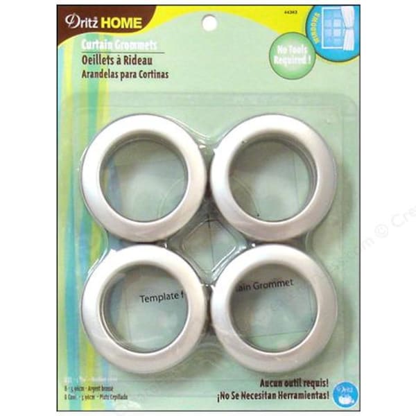 Grommets for curtain Silver color