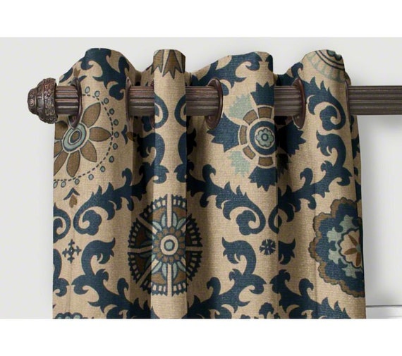2 Curtains Rosa Medallion Custom Made From Small 2 Curtains Rosa Medallion Custom Made, Custom Made Curtains