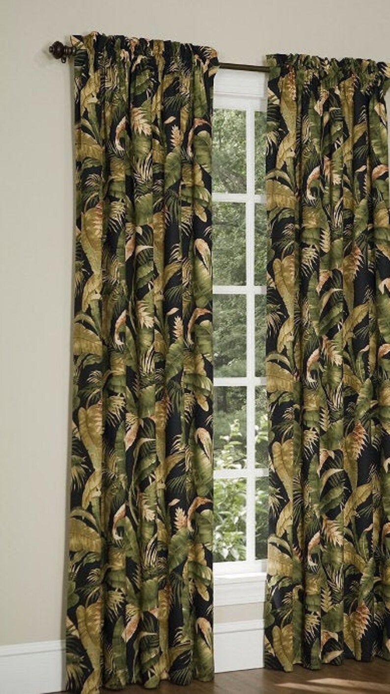 Tommy Bahama Drapes Indoor Outdoor Curtains From Small Etsy