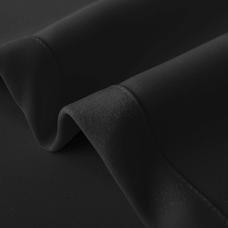 Blackout Fabric Small Window Curtains Through Extra Long Etsy