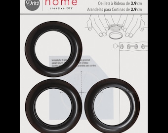 Grommets for curtains Black color