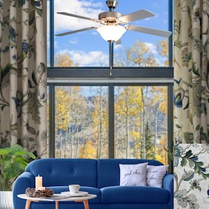 Drapery Loft 2 luxury curtain panels P kaufman Brissac Sapphire  modern extra long drapes or small window treatments 25-100&quot; wide any length