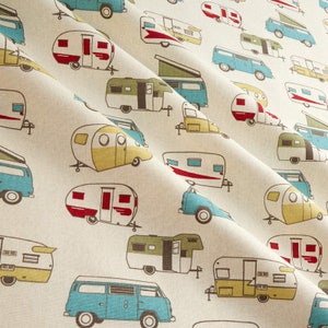 Cortinas vintage para caravanas, para cualquier tamaño de ventana de RV, de 25 a 100 pulgadas de ancho y 2 a 30 pies de largo.