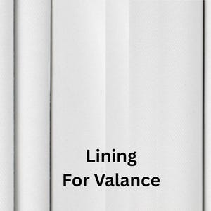 Lining For Valance Hanes Lining White