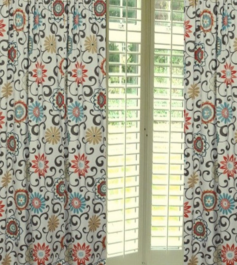 Custom Made Indoor Outdoor Curtains Waverly Pom Pom Play Etsy