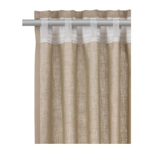 back tab header for curtains
