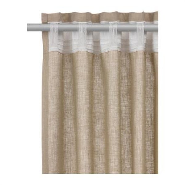 back tab header for curtains