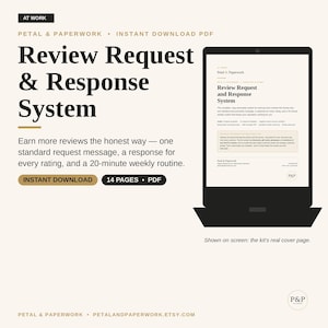 Review Request & Response System | Small Business Reputation Kit (PDF)