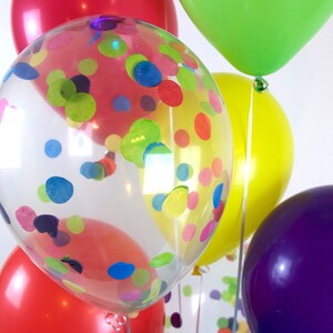 Jumbo Regenbogen-Ballon-Bouquet baby Konfetti Ballon Bundle Regenbogen Partei Luftballons Geburtstags-Partydekorationen Dusche Ideen Bild 2