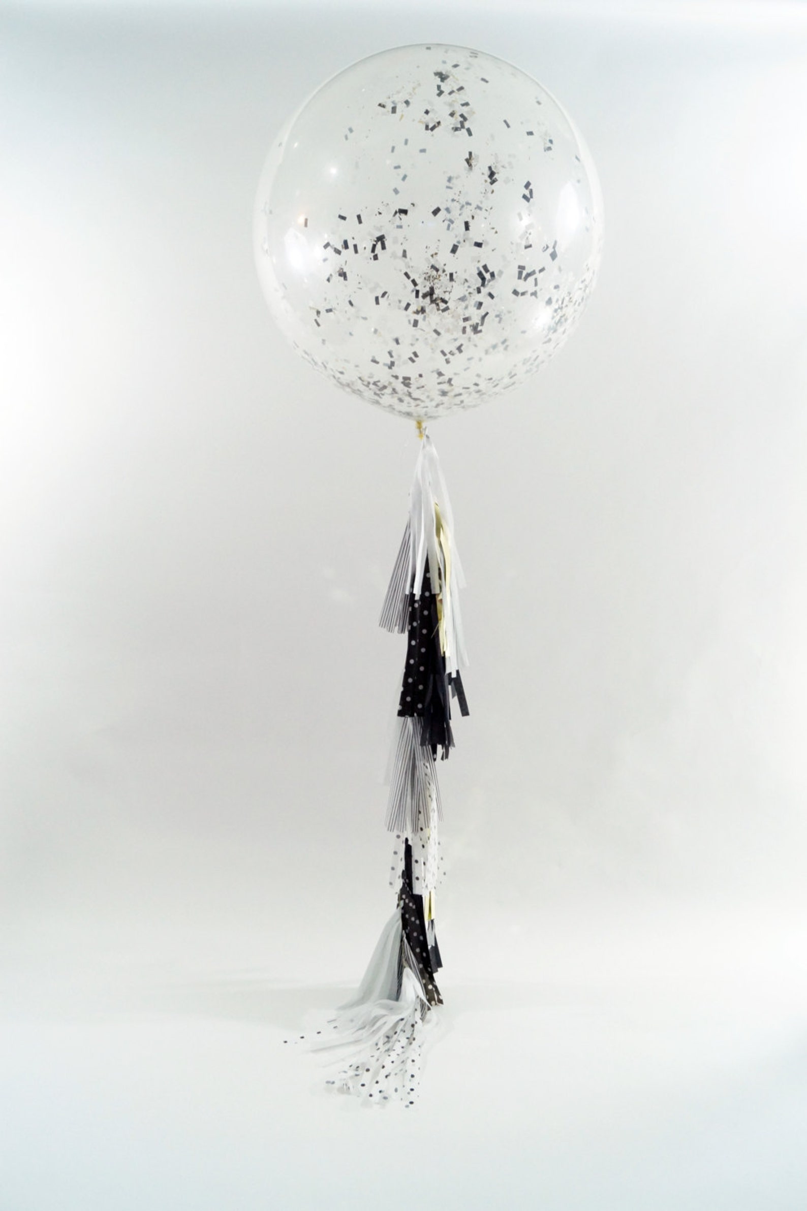 36 Confetti Balloon Tassels Polka Dot Stripes Gold Etsy