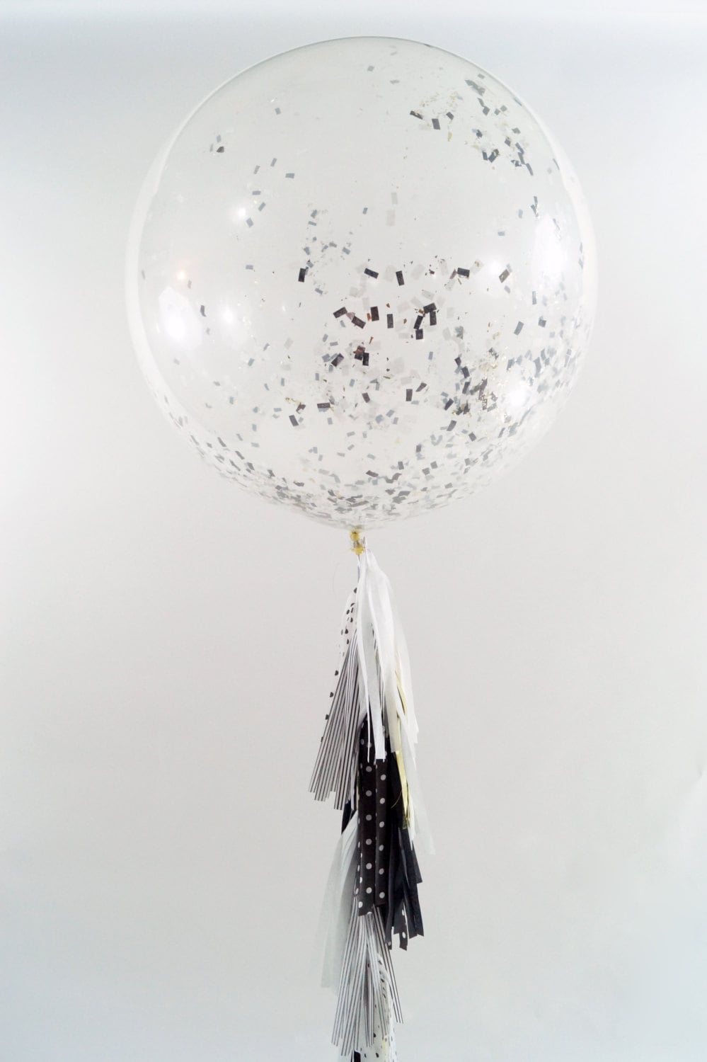 36 Confetti Balloon Tassels Polka Dot Stripes Gold Etsy