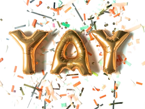 mini mylar letter balloons