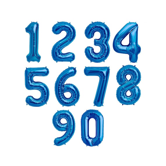 16 lettre bleue & numéro de ballons ballon à air remplissage CUSTOM ballon  guirlande -  France