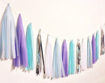 Frozen inspired tassel garland