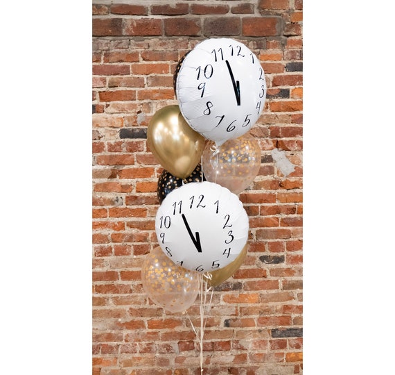 Nye Uhr Countdown Konfetti Ballon Blumenstrauss Ballon Bundle Etsy Eine sicherheitsfrau klärte mich dann auf: etsy