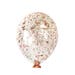 Metallic Rose Gold Blush Pink Confetti Latex Balloon - available 11 16 24 36 inch size NYE Birthday party bachelorette wedding bridal shower 