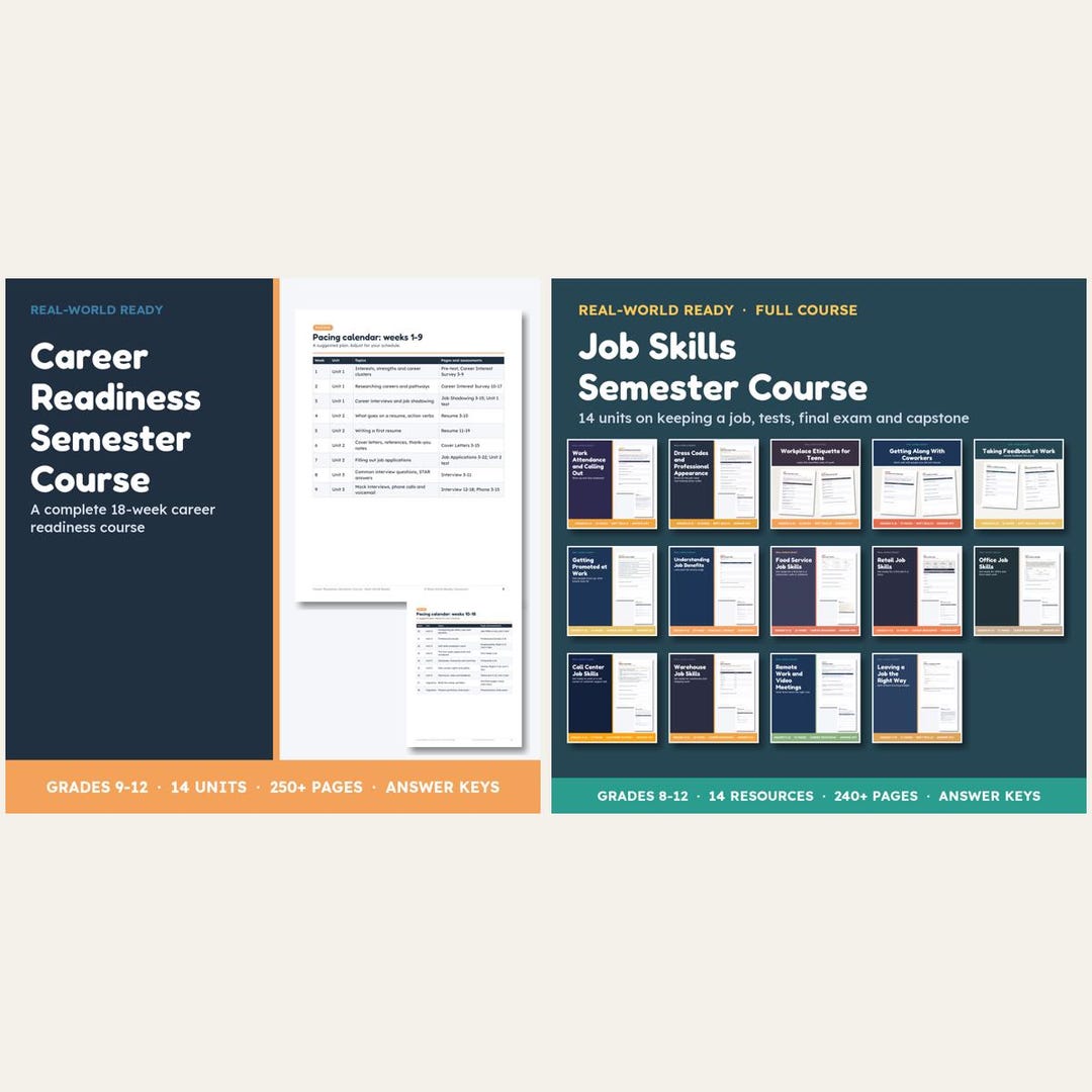 Work Readiness Tips Handout.pdf Career Readiness Curriculum Full Year Bundle, Resumes, Interviews and ...