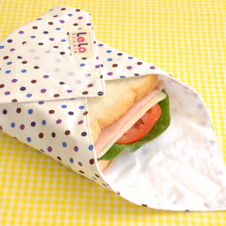 Sandwich Wrap Reusable Fabric Lunch Wrap Eco friendly Food Etsy