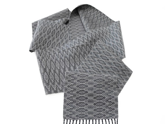 Navy and grey scarf Outlet