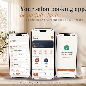 Hair Salon Booking App, Stylists, Appointments and Loyalty Rewards, iOS