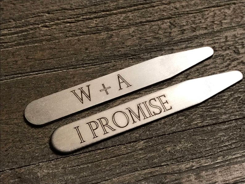 CUSTOM Collar Stays Personalized Gift for Father's Day Etsy