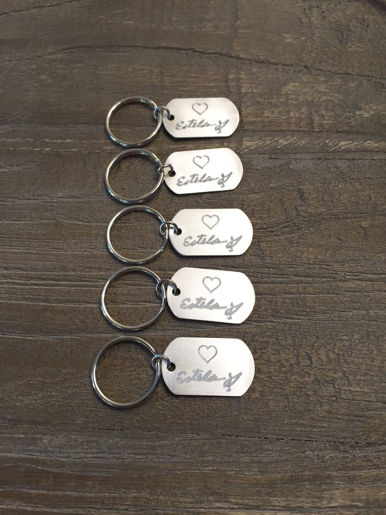 CUSTOM Handwriting Engraved Keychain/signature Etsy