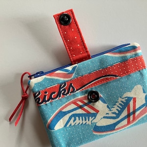 Kicks & Whistles Bi-Fold Wallet. OOP Melody Miller Kicks and Trinkets Fabrics. HTF Cotton + Steel.