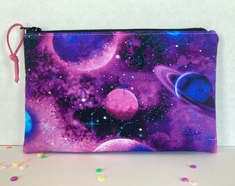 Canvas Cash Coin Purse,Purple Galaxy Print Make Up Bag Zipper Small Purse Wallets Canvas Cash Coin Purse,Purple Galaxy Print Make Up Bag Zipper Small Purse Wallets